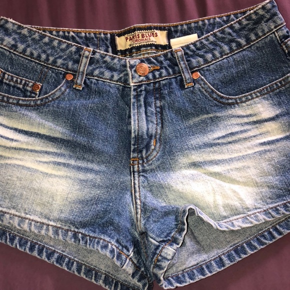paris blues originals medium wash denim shorts - Picture 5 of 6